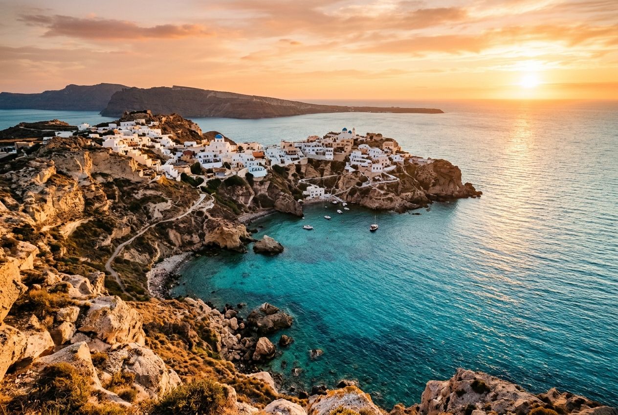 Plage au coucher du soleil
