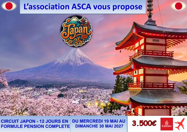 Première page du programme — Circuit Japon 12 jours